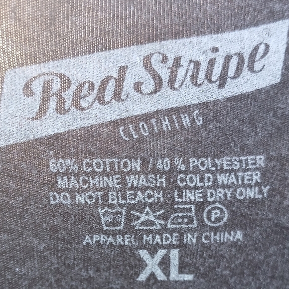 Vintage Red Stripe men's t-shirt - Picture 3 of 3